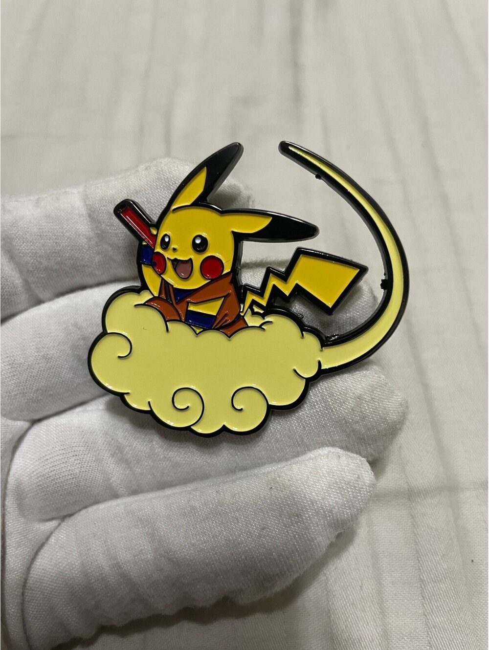 Pokemon Pikachu as Goku Enamel Pin brooch anime cartoon cute